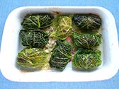 Pescoi o capunet, involtini di verza alla piemontese