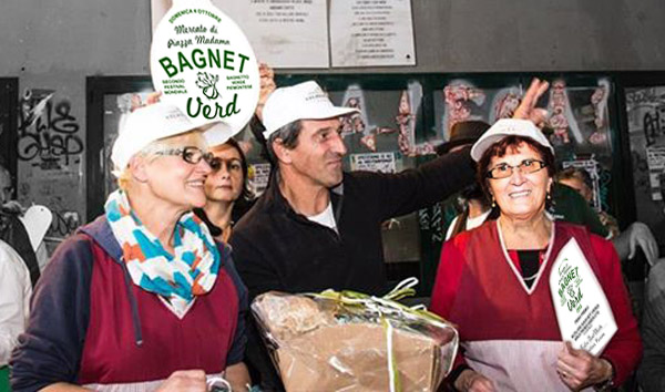 Foto ricordo del Primo Premio per il miglior bagnet verd
