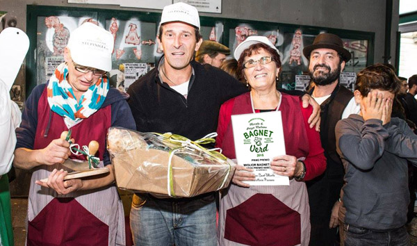 Foto ricordo del Primo Premio per il miglior bagnet verd