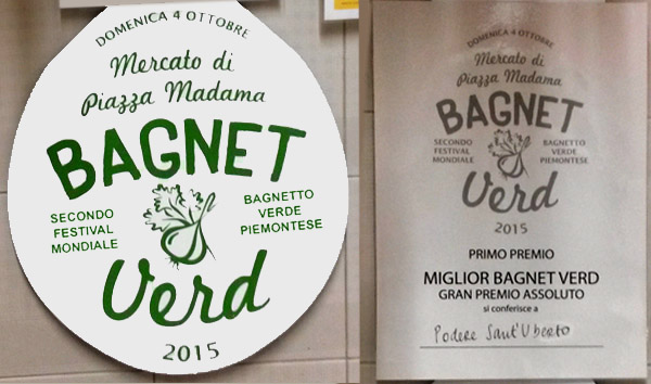 Foto ricordo del Primo Premio per il miglior bagnet verd